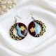 Handcrafted Painting Wood Earrings Originally Handmade